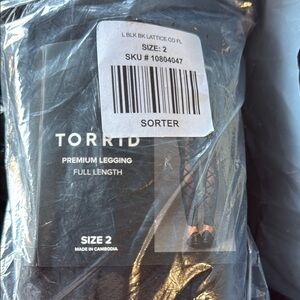 Torrid Black Lattice Leggings